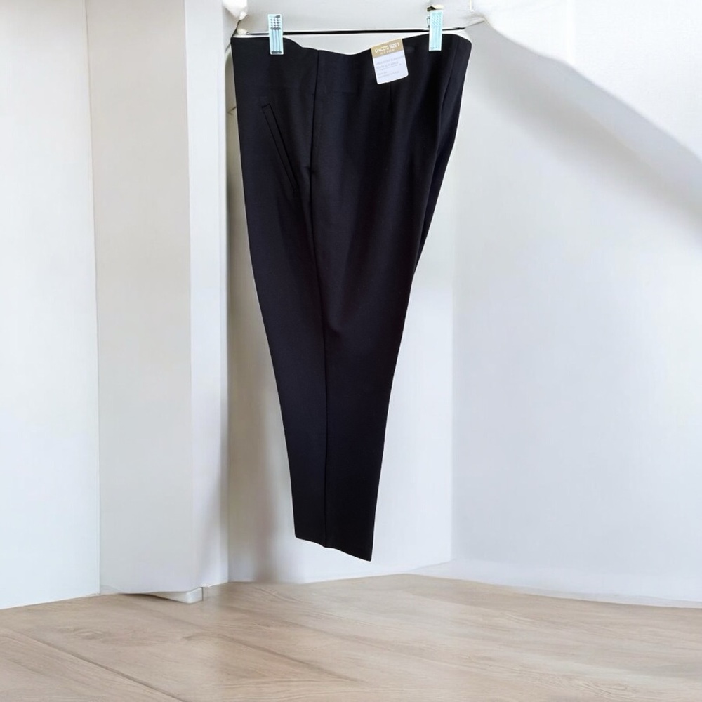Chico's Black Ankle Cropped Pants Tailored Elegance